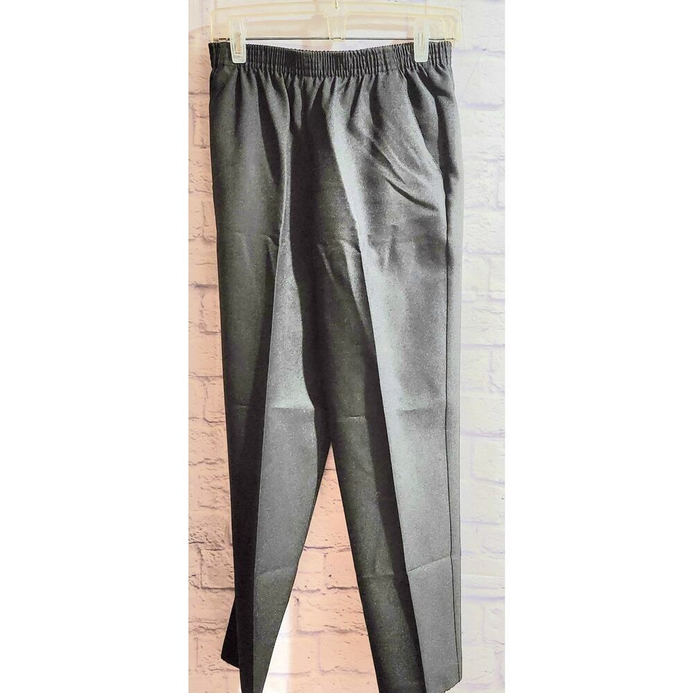 Vintage DonnKenny Classics Gray Elastic Waist Pull On Pants 12 Lightweight Soft